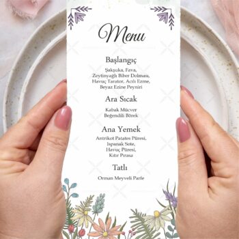 Menü Kartı - Tasarım #225
